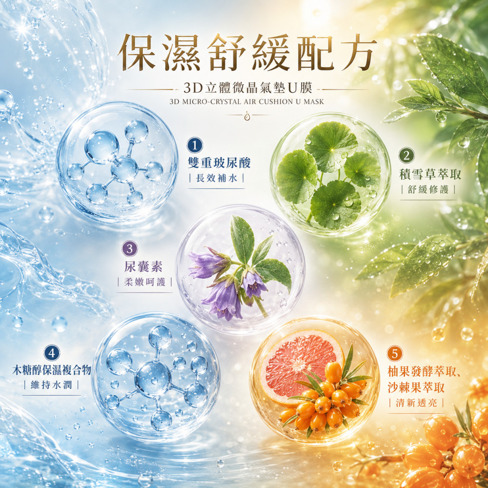 3D立體微晶氣墊U膜 (30ml)