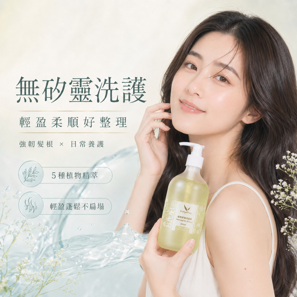 蓬髮舒壓淨髮露-5種植物精萃 (500ml)