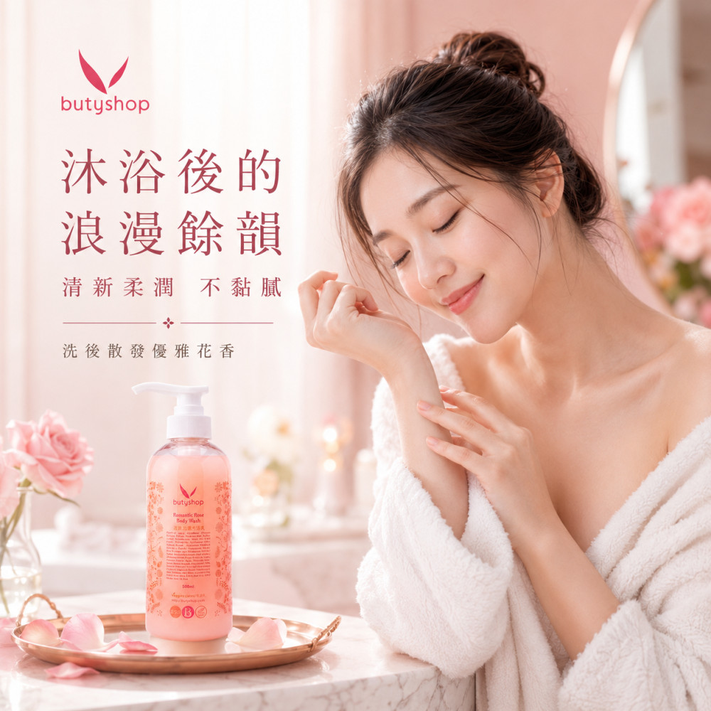 浪漫玫瑰香浴乳 (500ml)
