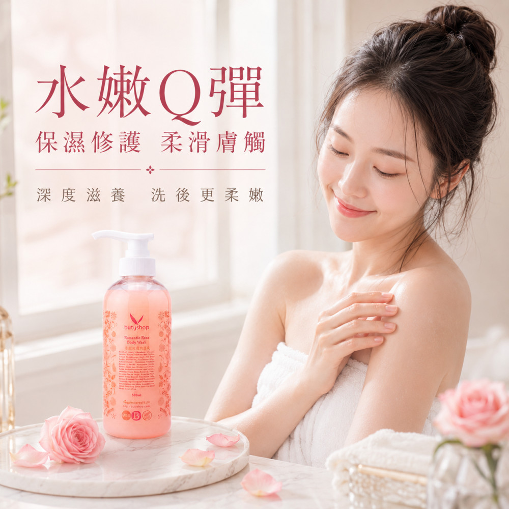 浪漫玫瑰香浴乳 (500ml)