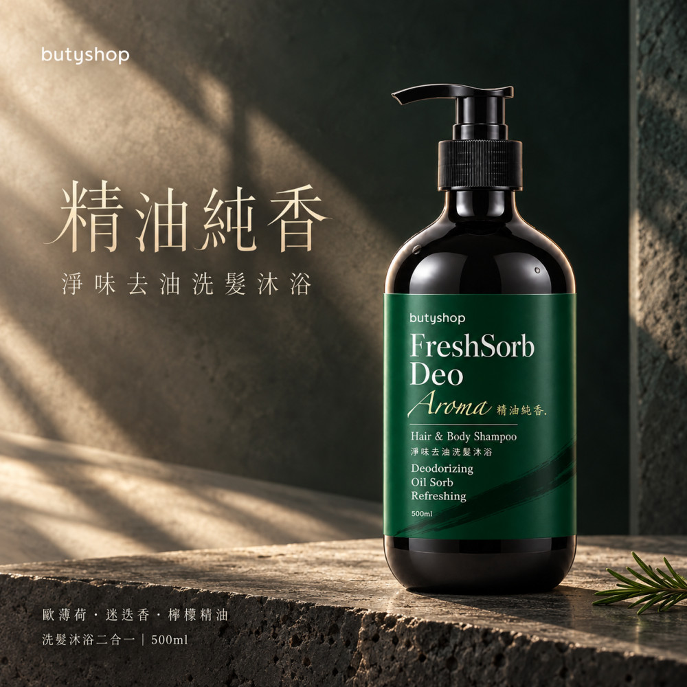 淨味去油洗髮沐浴 (500ml)